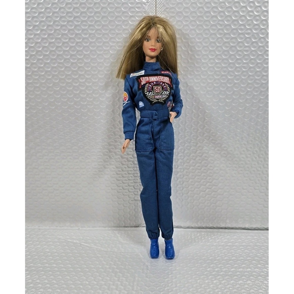 Nascar Barbie 50th Anniversary 1998 Twist & Turn 12" Tall Vintage Shown